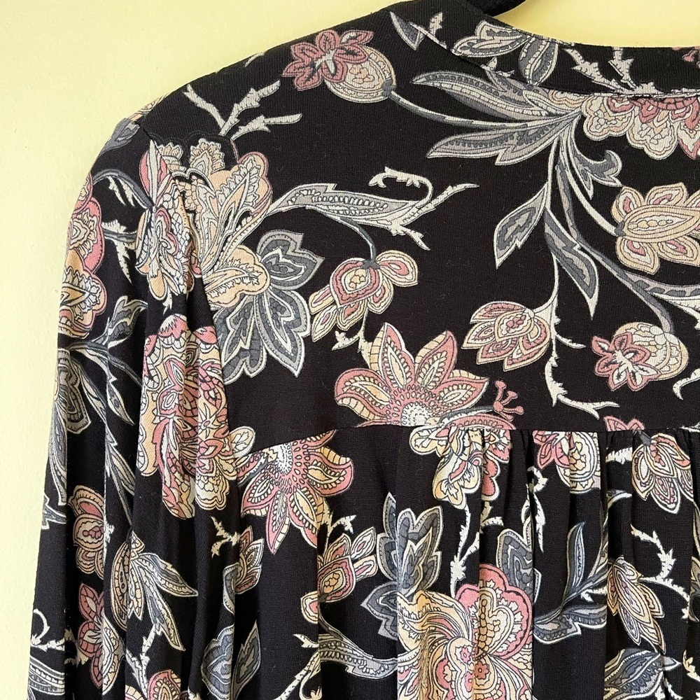 Lucky Brand Floral Tunic Top Size XS - Picture 4 of 7